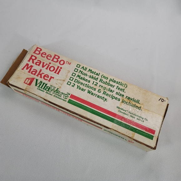 Vtg Beebo Ravioli Maker Villaware Classic Italian Kitchenware - Picture 12 of 13